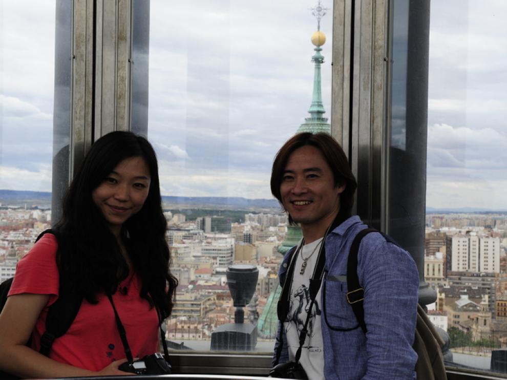 Murong Yindao y Penny Dai, en Zaragoza