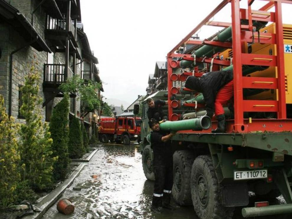 Los trabajos continúan en el valle de Benasque