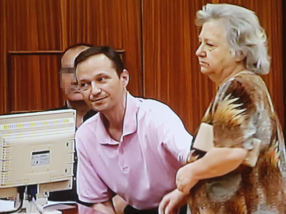 José Bretón, junto a su madre