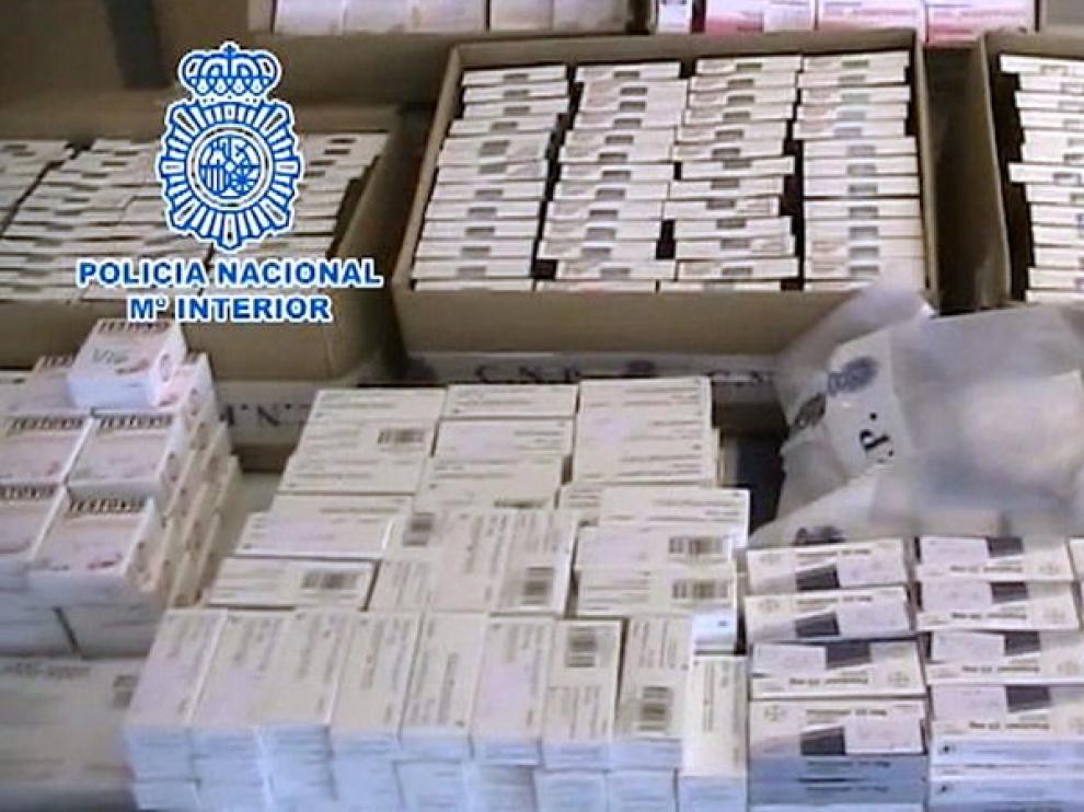 Material incautado en la operación