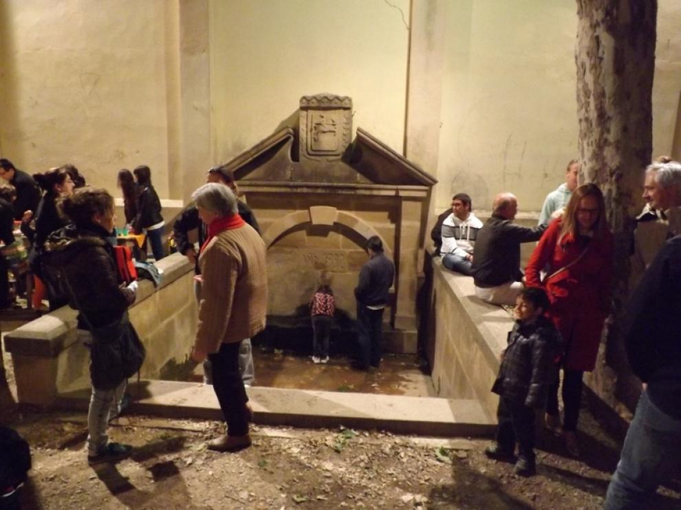 Ermita de Cillas en la noche de San Juan