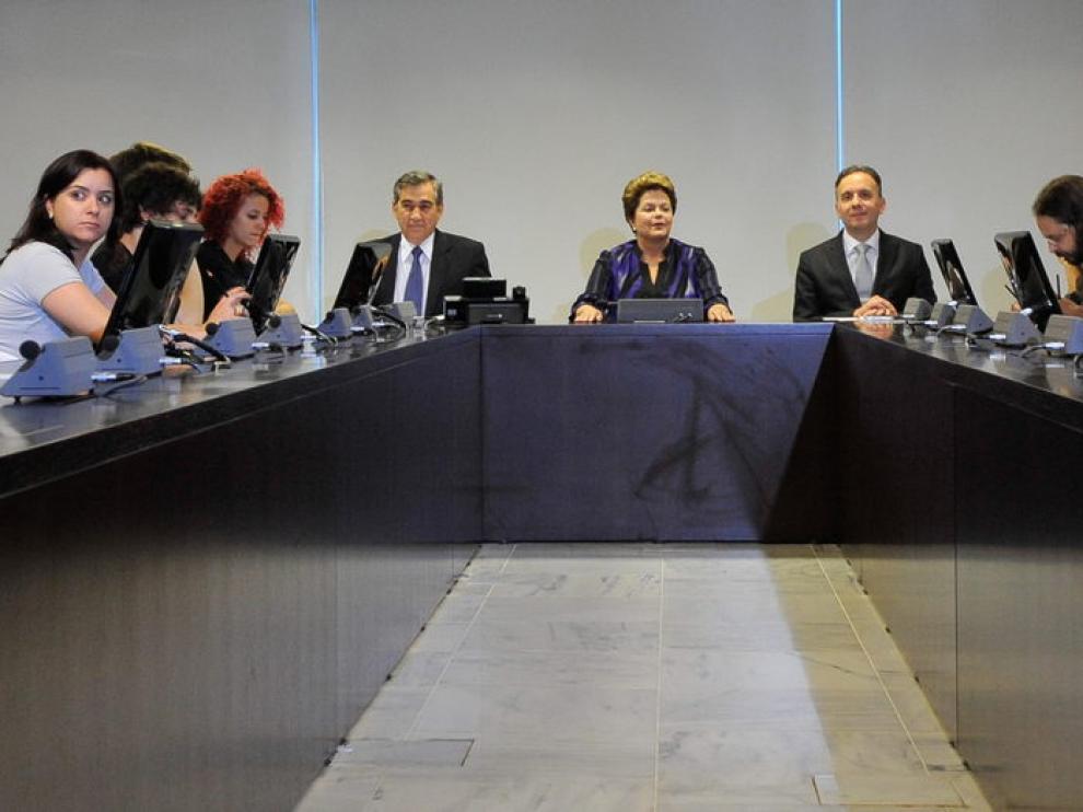 Reunión con la presidenta de Brasil