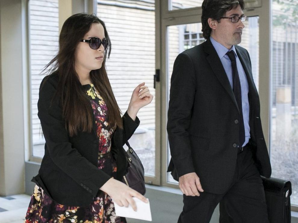 Lucía Martín, a su salida de los juzgados