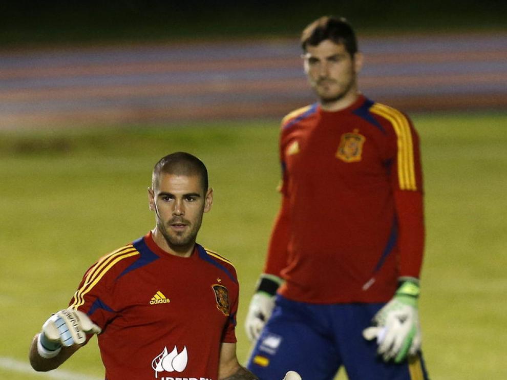 Entrenamiento de la selección española