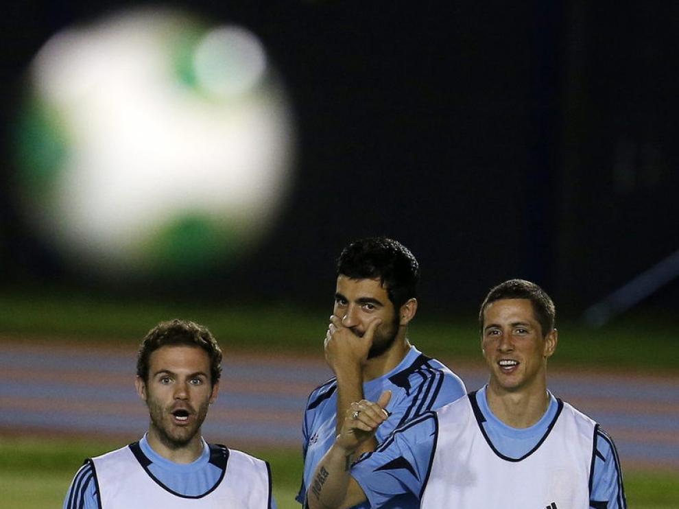 Entrenamiento de la selección española