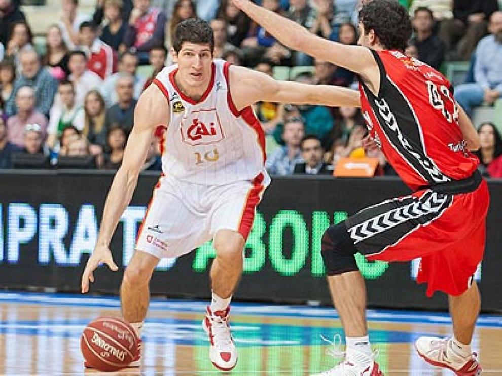 Rudez en un partido de esta temporada