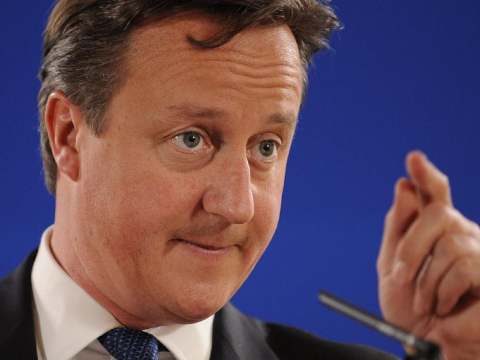 David Cameron en la cumbre europea