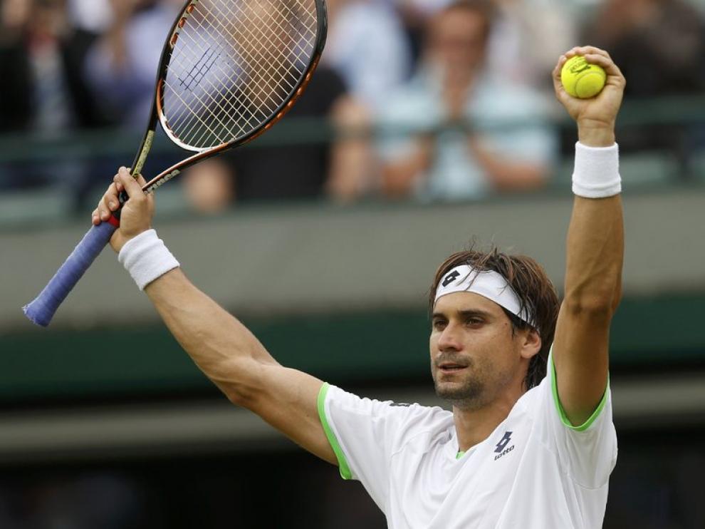 David Ferrer en Wimbledon
