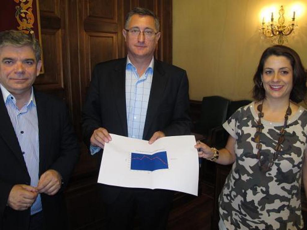 El alcalde de Teruel, Manuel Blasco, ha presentado el plan de ahorro
