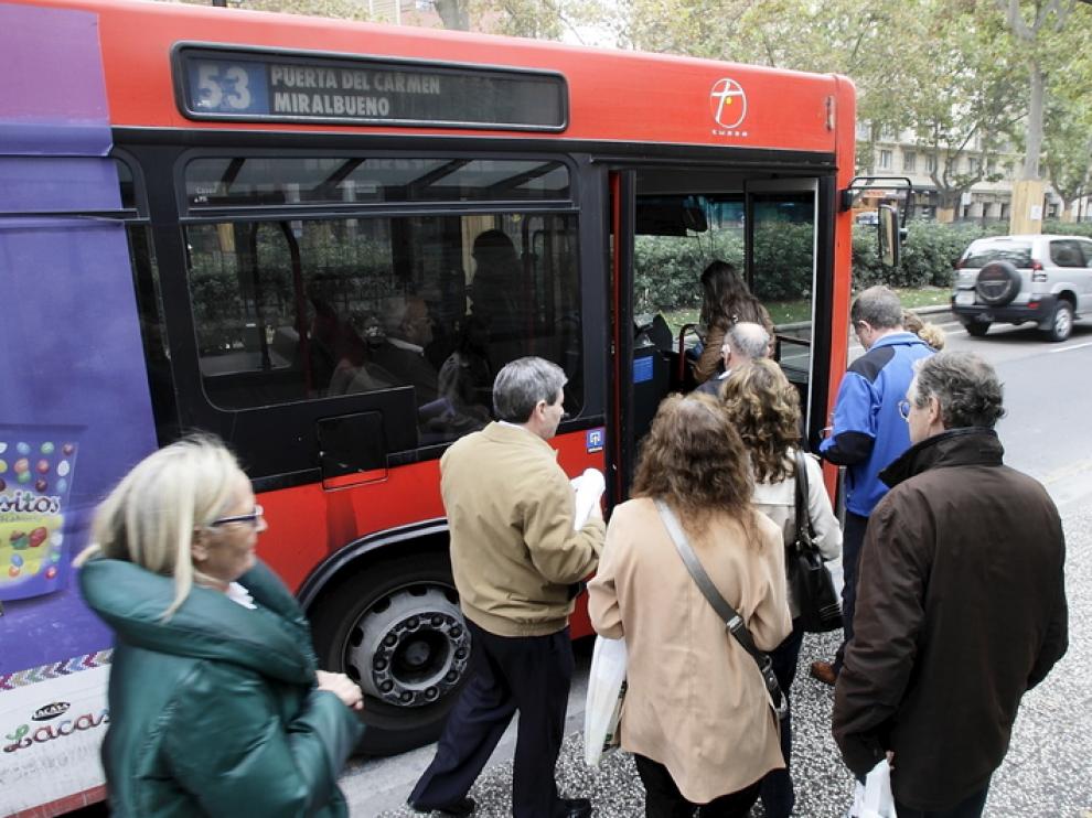 La línea 53 antes de la construcción del tranvía