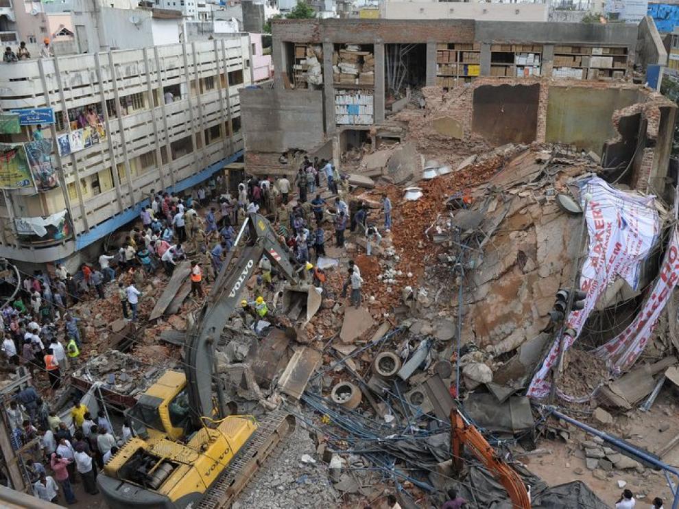 El operativo de rescate trataba de rescatar a los sepultados