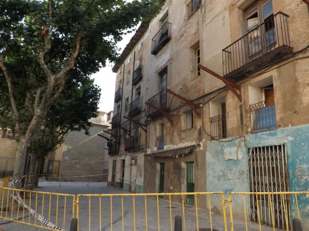 Edificio en ruinas en la calle San Salvador
