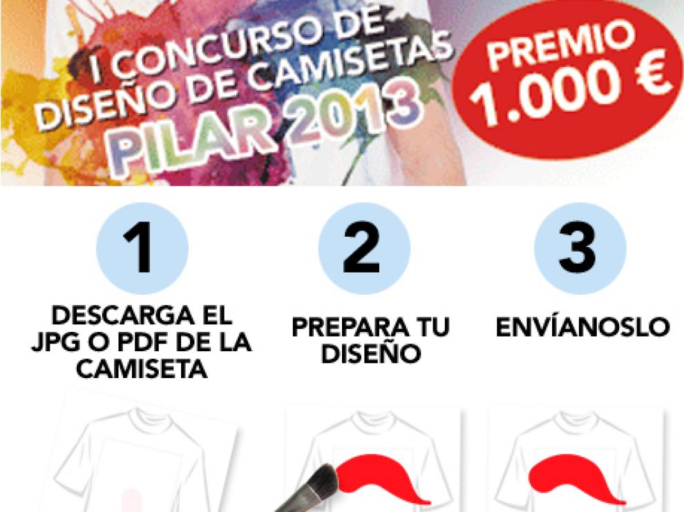 Pasos para participar en el I Concurso de diseño de camisetas Pilar 2013