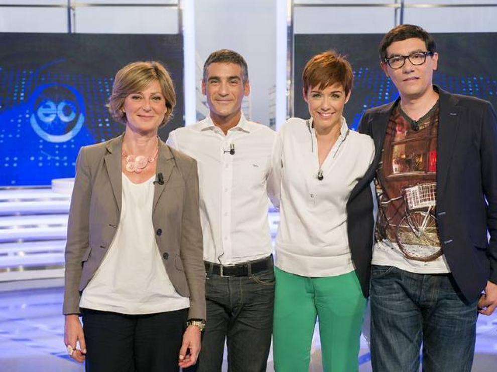 Montse Abbad Albert Barniol, Marta Solano y Alejandro Flórez de 'España Directo'