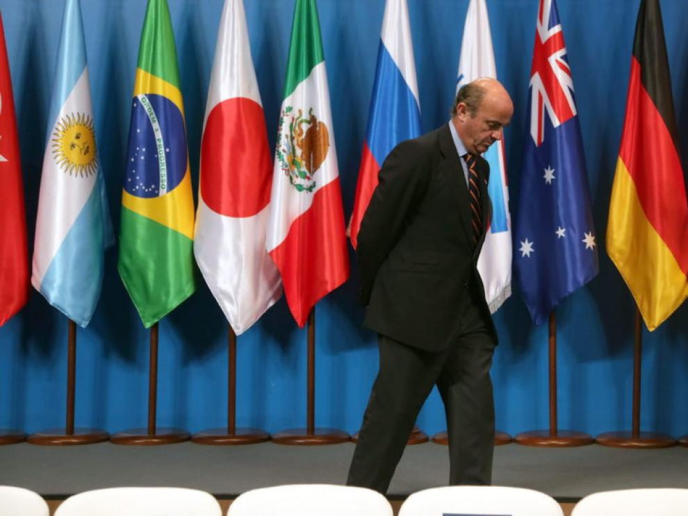 De Guindos en una reunión del G20