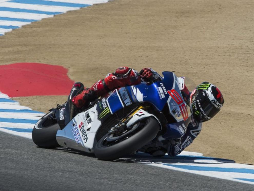 Jorge Lorenzo rueda en Laguna Seca