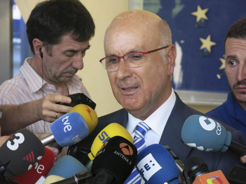 Josep Antoni Duran Lleida, este martes en Bruselas.
