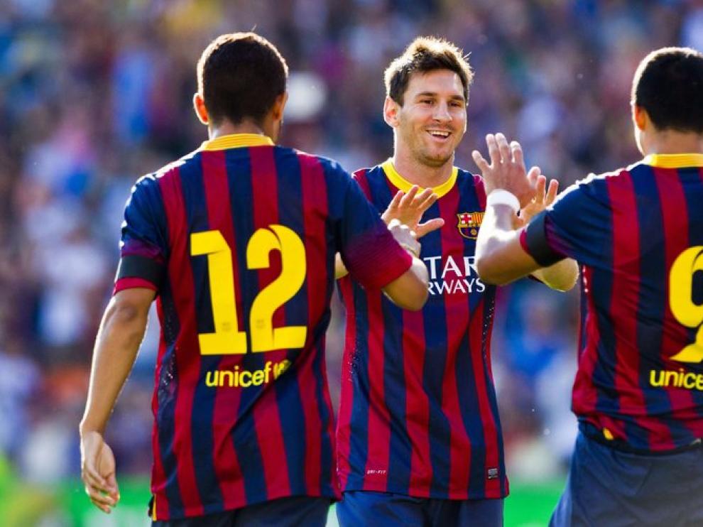 Messi celebra un gol del Barça