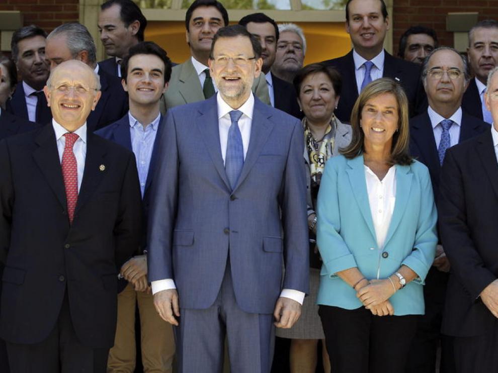 Rajoy con los médicos en La Moncloa