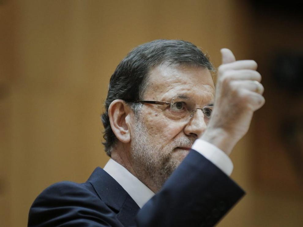 Rajoy, durante el debate