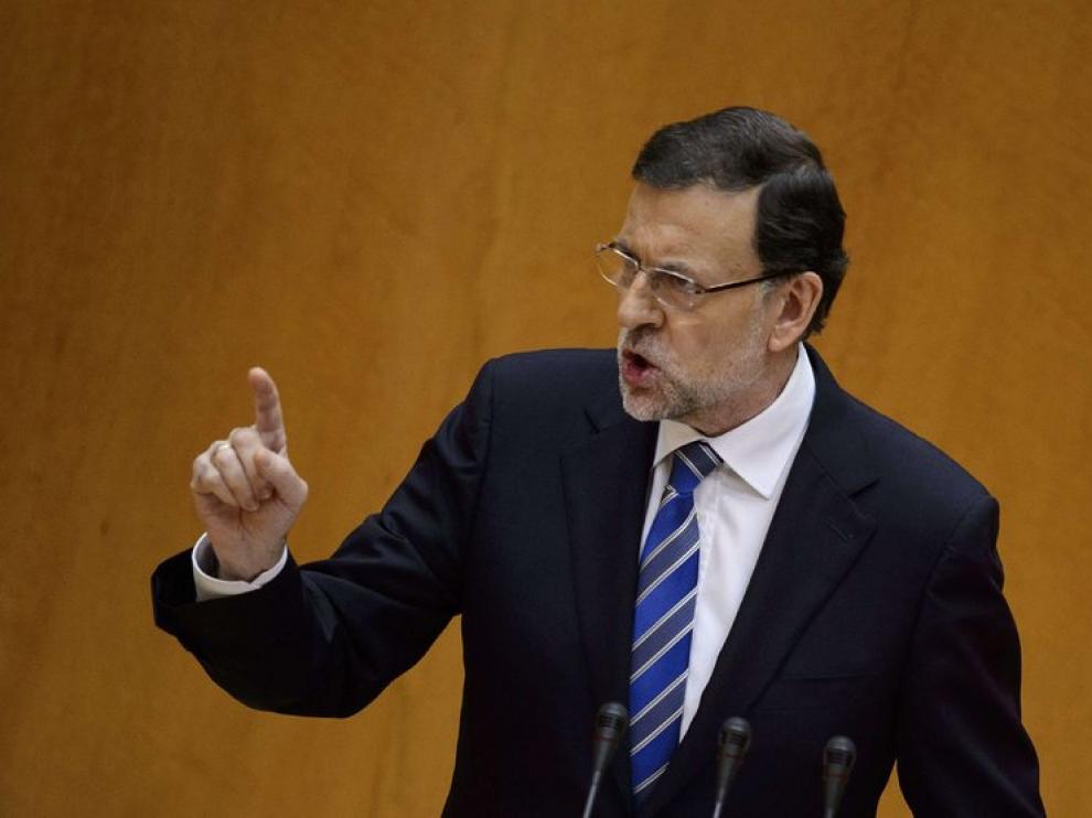 Mariano Rajoy en la comparecencia ante el Congreso