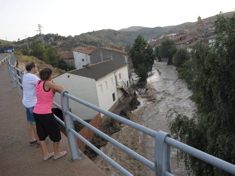 Inundación en la Hoz de la Vieja