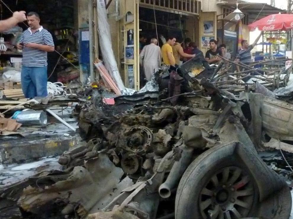Uno de los coches bomba utilizados