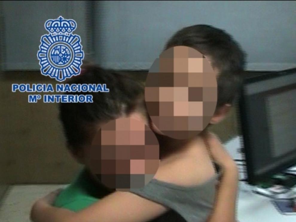 Madre e hijo fueron liberados por la Policía Nacional