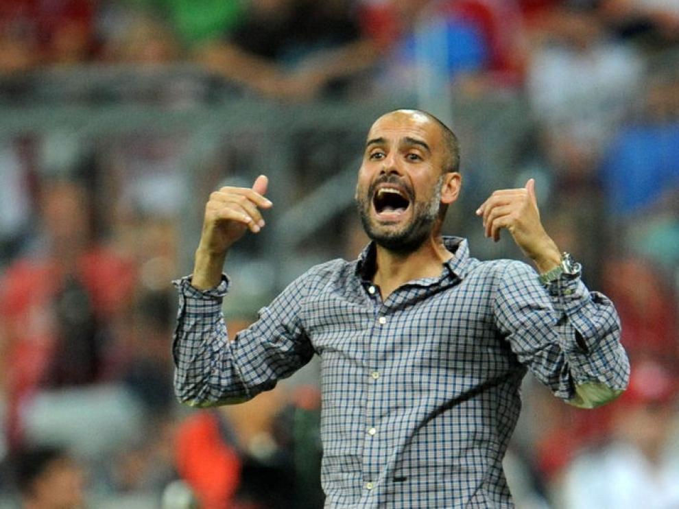 Guardiola, durante un encuentro del Bayern