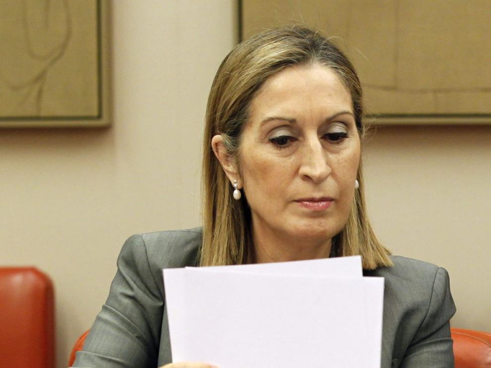 Ana Pastor en su comparecencia en el Congreso de los Diputados