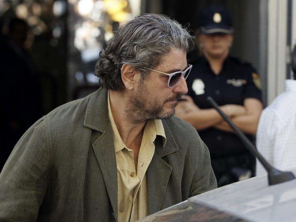 Cristobal Paéz a su entrada al juzgado