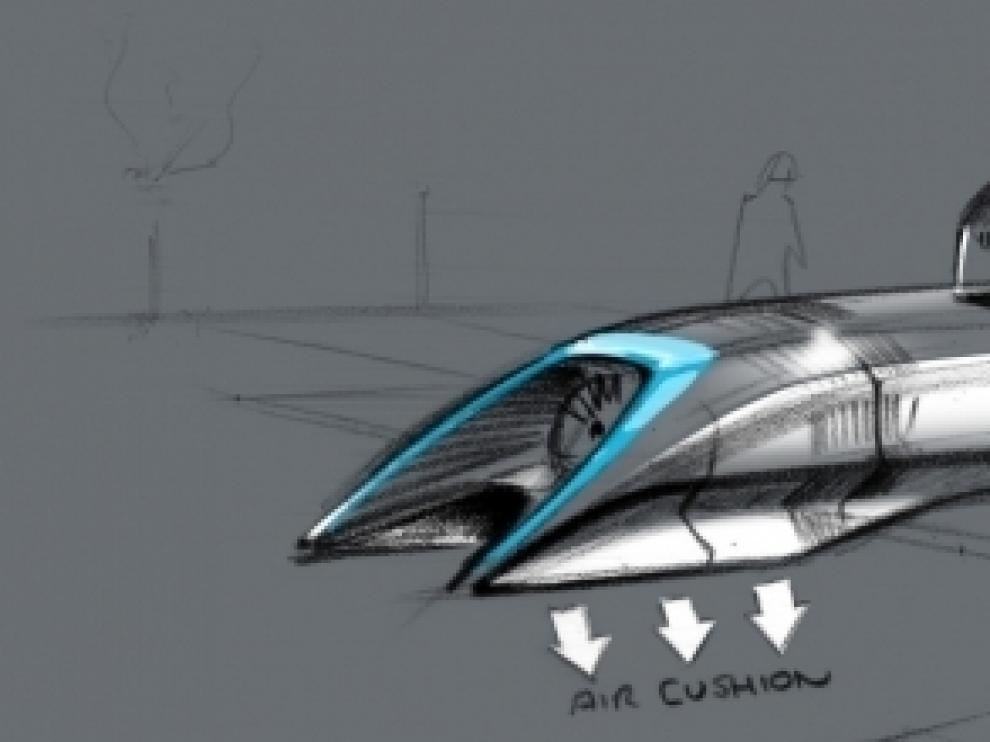 Imágenes de Hyperloop.