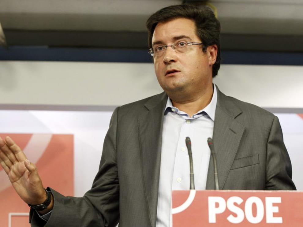 Óscar López, durante su comparecencia