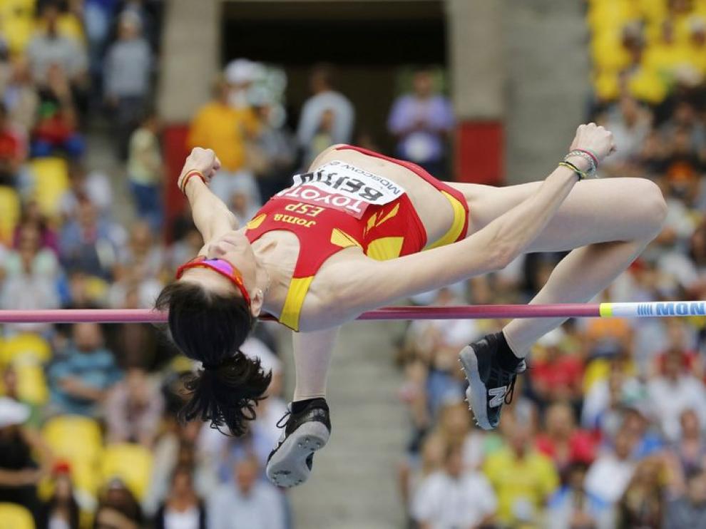 Ruth Beitia, en la ronda de clasificación