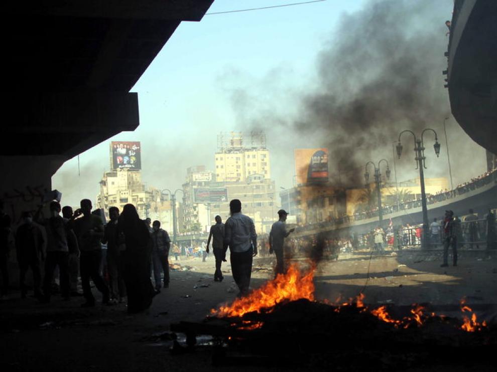 Imagen de las protestas en El Cairo