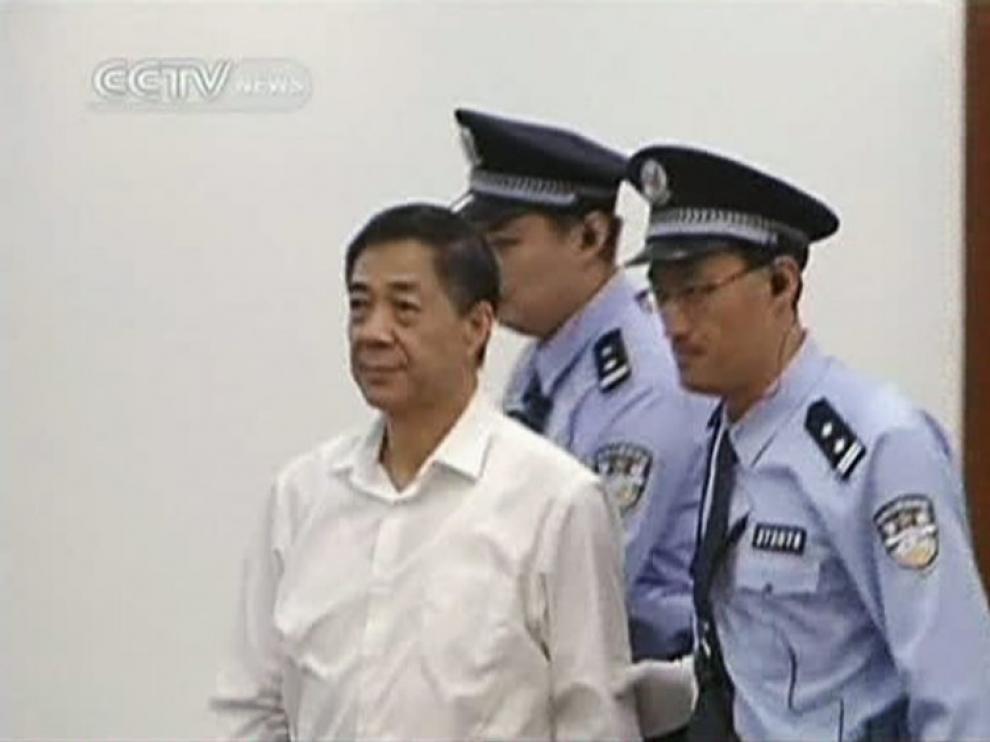 Bo Xilai durante el juicio