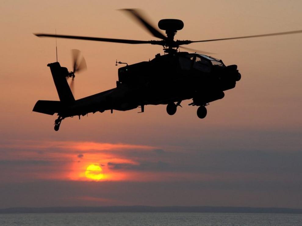 Helicóptero de las fuerzas armadas.