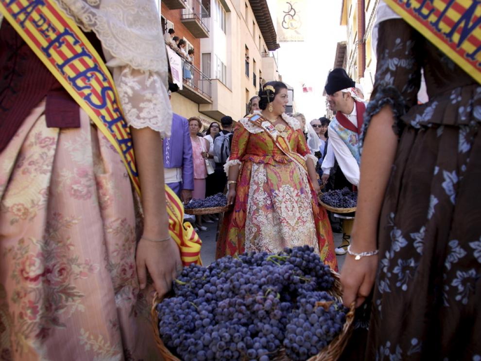 La Fiesta de la Vendimia en Cariñena en años anteriores.