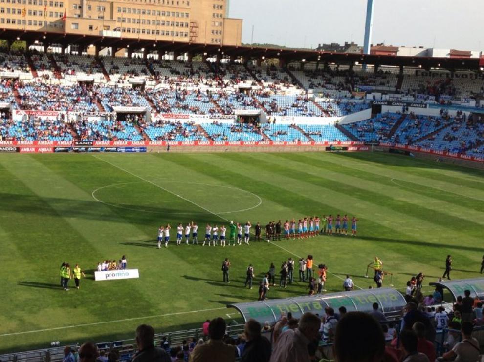 Partido entre el Real Zaragoza y Lugo