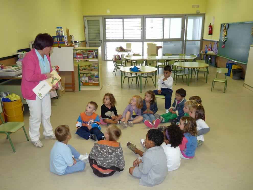 Una clase de infantil en el colegio San Juan de la Peña de Jaca