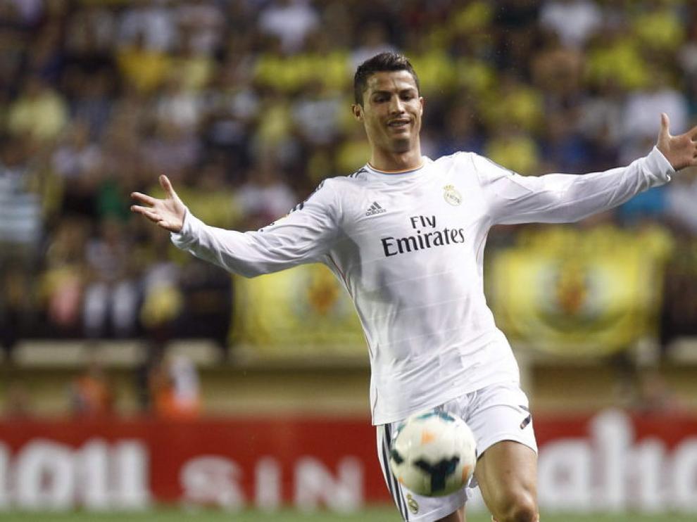 Cristiano Ronaldo, en el partido ante el Villarreal