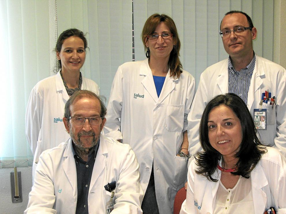 El equipo de Cirugía Vascular del Hospital Miguel Servet de Zaragoza