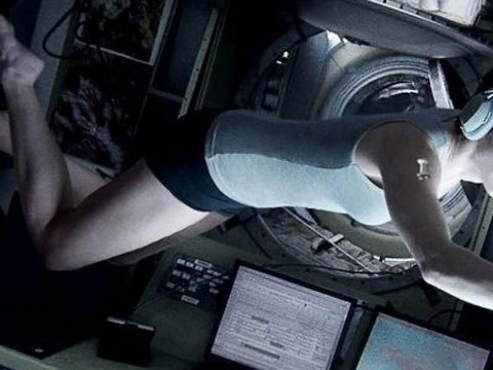 Sandra Bullock en un fotograma de 'Gravity'