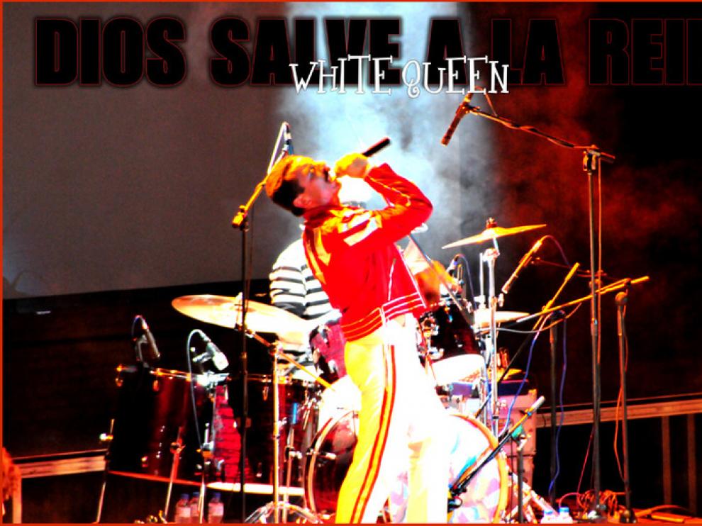 La banda tributo de Queen, en uno de sus últimos conciertos.