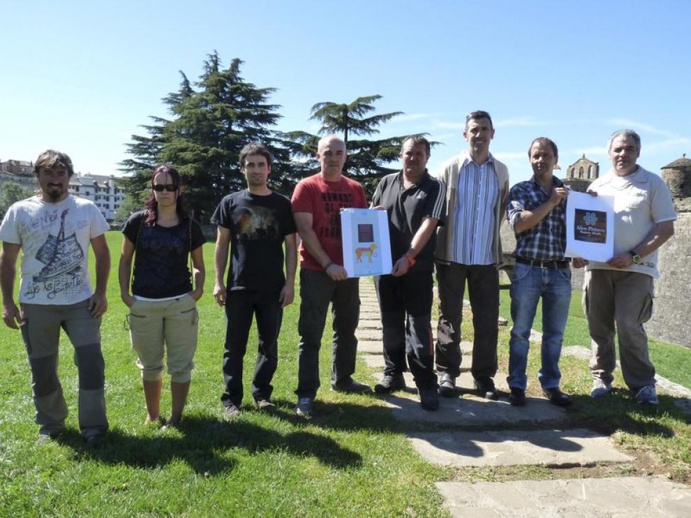 Sergio Ascaso, Inma Lafita, Fernando Rabal, Miguel Navasa, Sergio Ubieto y José Andrés Viñao