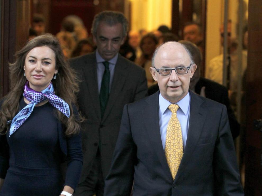 Montoro, a su llegada al Congreso este lunes.