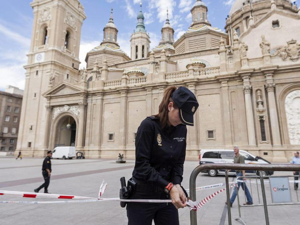 Explosión en la basílica del Pilar