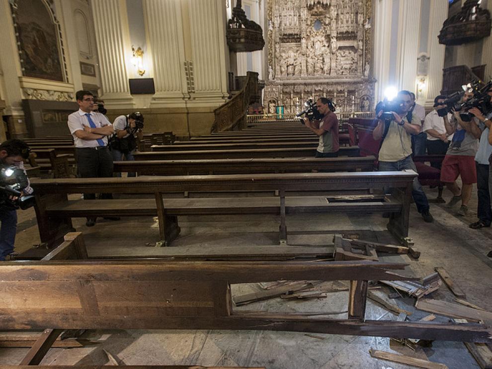 Explosión en la basílica del Pilar