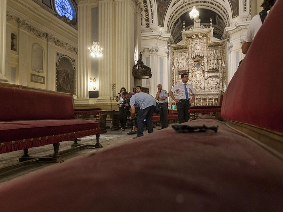 Explosión en la basílica del Pilar