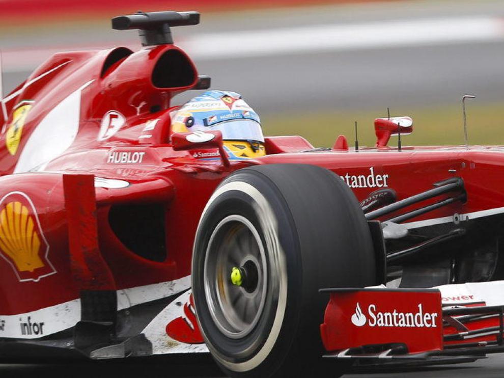 Fernando Alonso, durante el Gran Premio de Corea